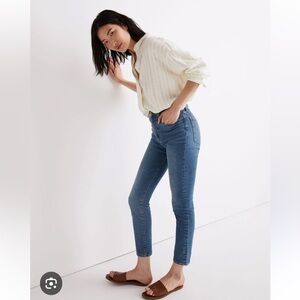 Madewell 10" High Rise SKinny Tencel Medium Wash, Size 29, EUC
